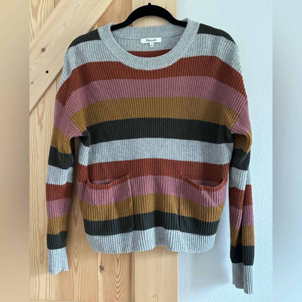 Madewell Striped Multicolor Sweater